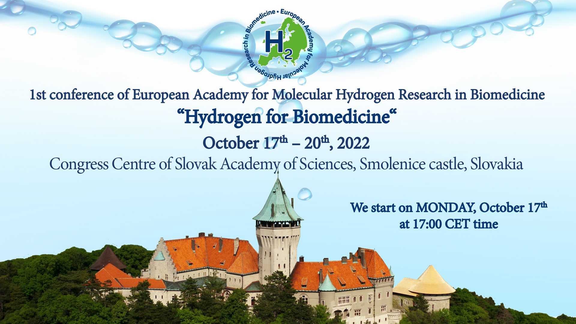 1st Conference of European Academy for Molecular Hydrogen Research in Biomedicine